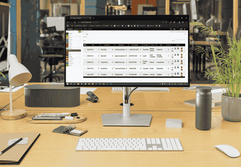 Lead management system analytics dashboard displaying lead performance, conversion metrics, sales insights, and business reports.