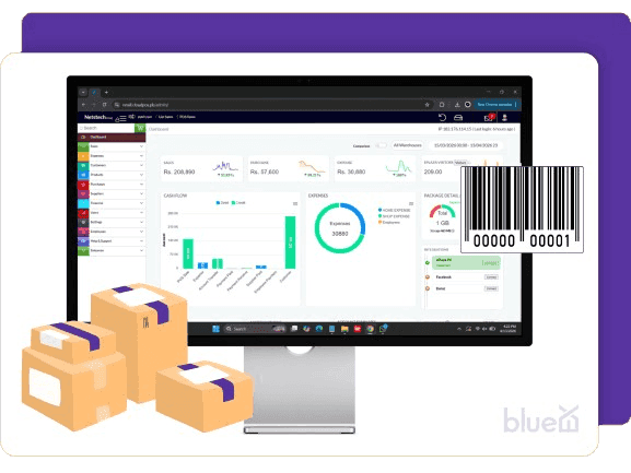 BlueX Integration with CloudPOS in Pakistan mockup