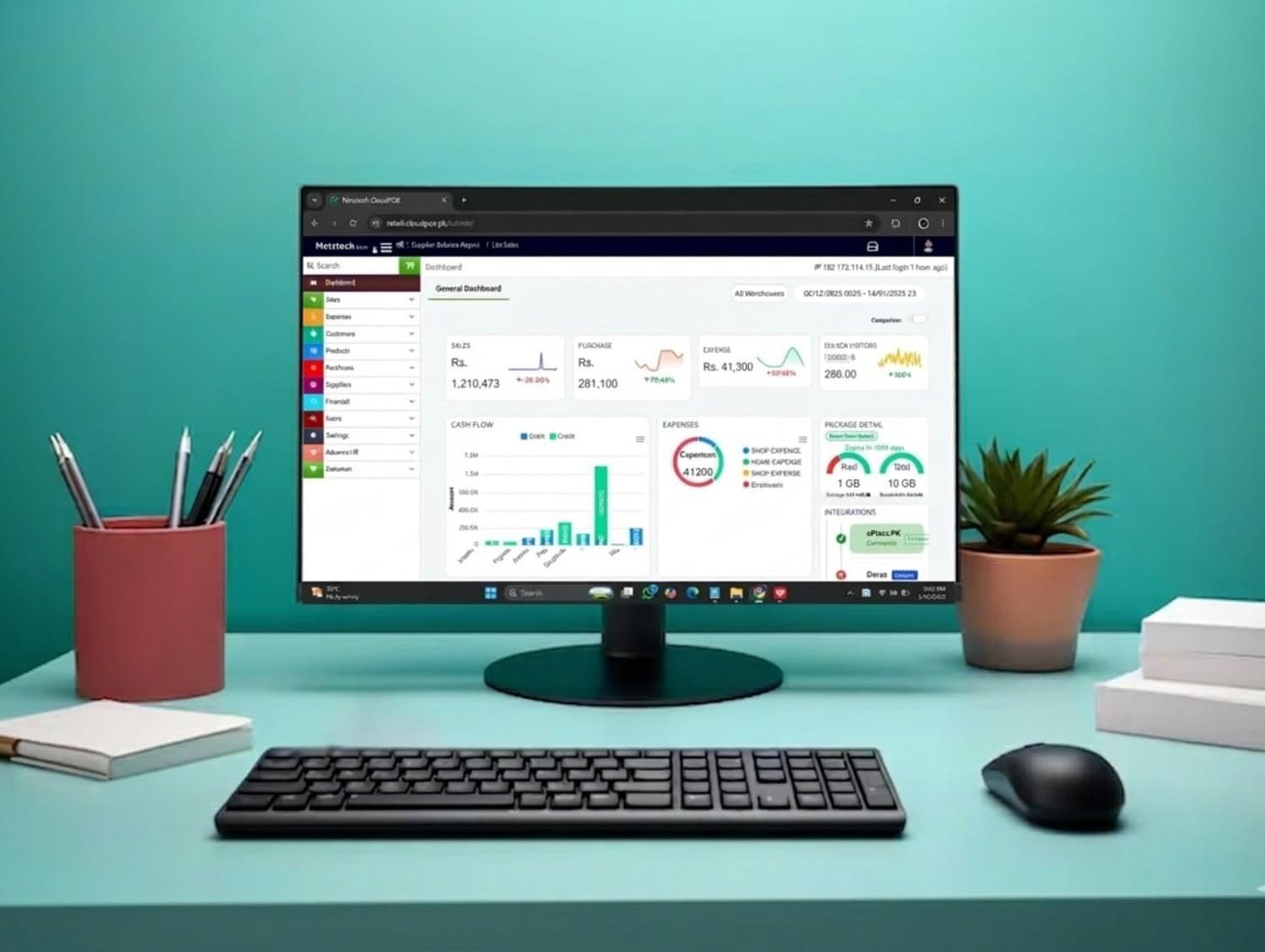 Custom price tax analytics dashboard for pricing insights and tax management.