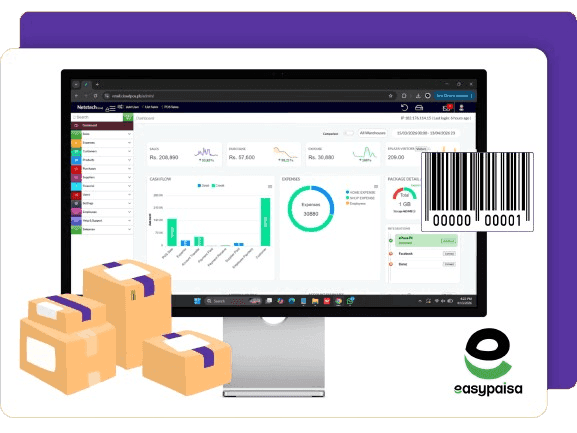 Easypaisa Integration with CloudPOS in Pakistan mockup