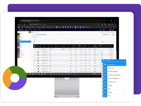  Feature of CloudPOS Stock Management  mockup