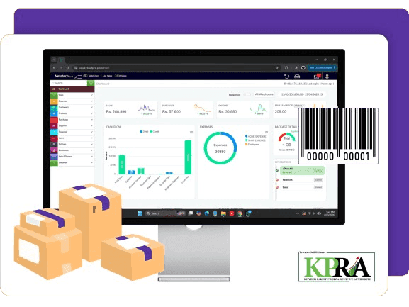 KPRA POS Integration with CloudPOS in Pakistan mockup