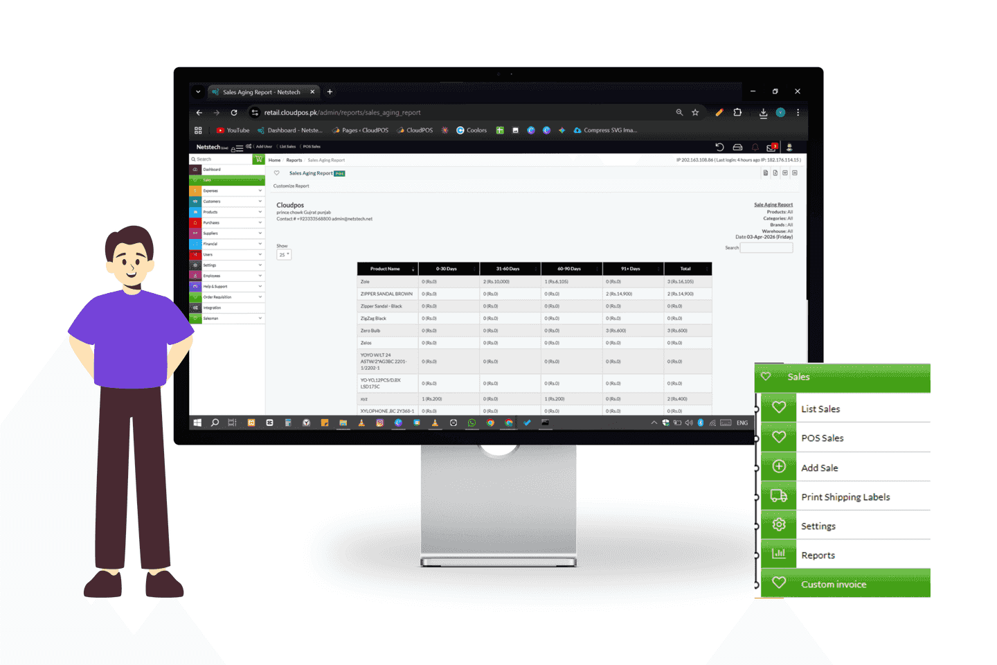 Offline POS system with sales control for efficient billing and transaction management.