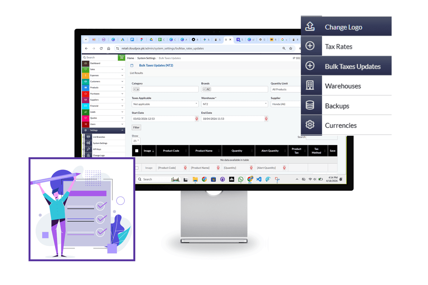 Recovery module with receivables management and outstanding payment tracking.