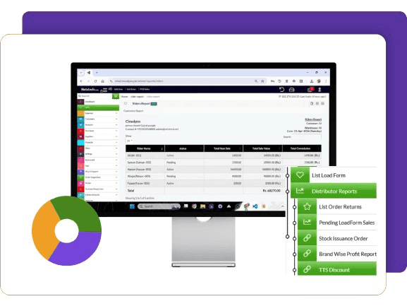 Features of CloudPOS Distributor Management  mockup