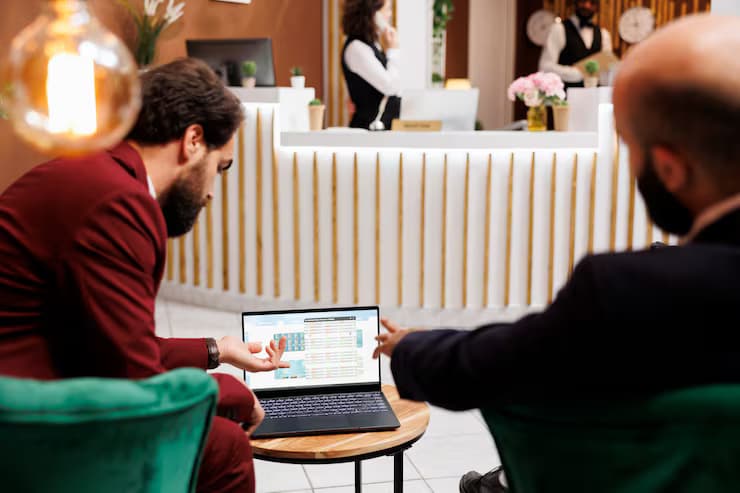 Custom reporting system for hotel management data and insights.