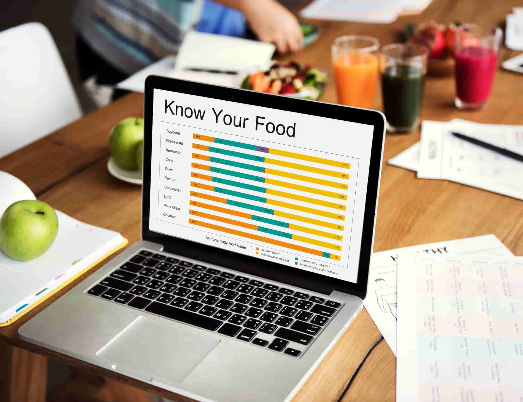 Analytics reports dashboard for recipe management insights and performance tracking.