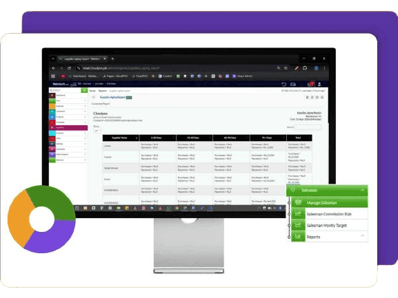 Feature of CloudPOS Salesman management  mockup