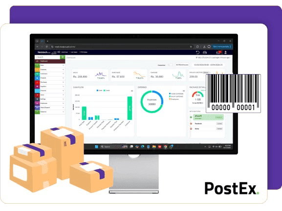 PostEx Integration with CloudPOS in Pakistan mockup