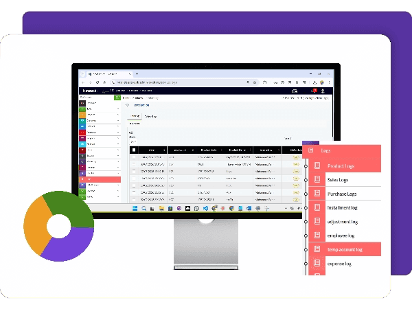 Features of CloudPOS Log Management mockup