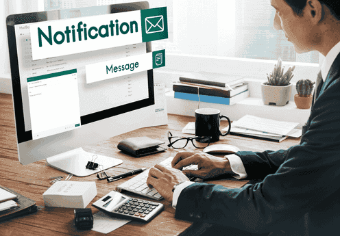 Automated alerts system for recovery module notifications and updates.