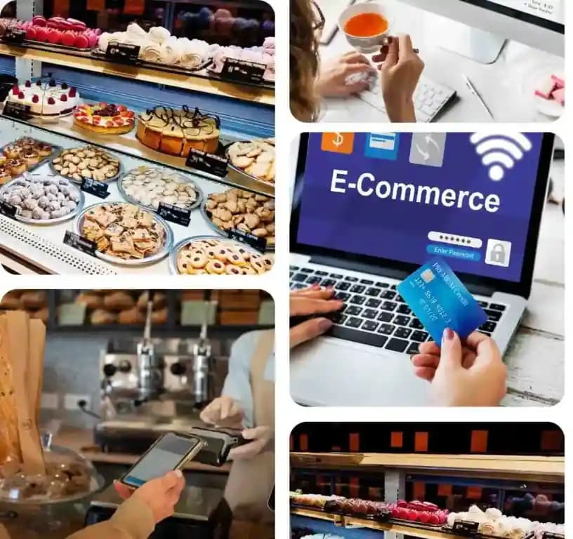 E-commerce and tax integration with Sweet Shop POS Software for seamless online sales.