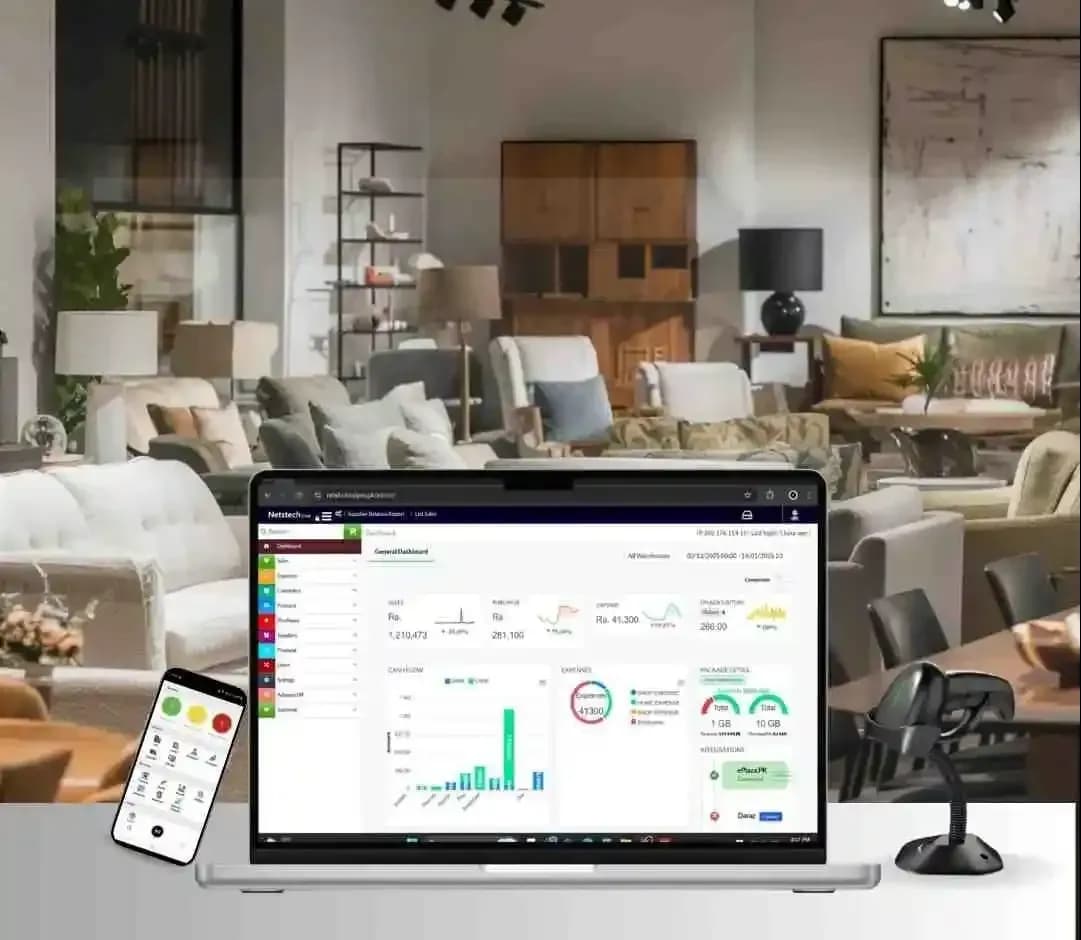 Real-time reporting and analytics with Furniture Store Software for performance tracking and smarter business decisions.