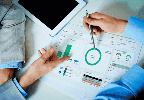 Real-time reporting in report management software with live analytics and business insights.