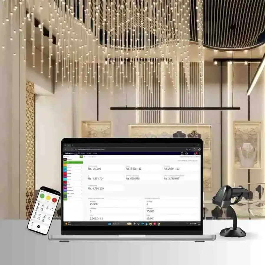 Real-time reporting and analytics with Jewellery Shop Management System for better business insights and decision-making.