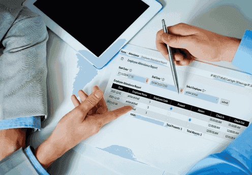 HR management system with workforce performance insights for employee productivity analysis.