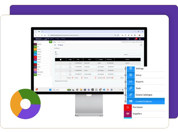 Features of CloudPOS Combo Module mockup