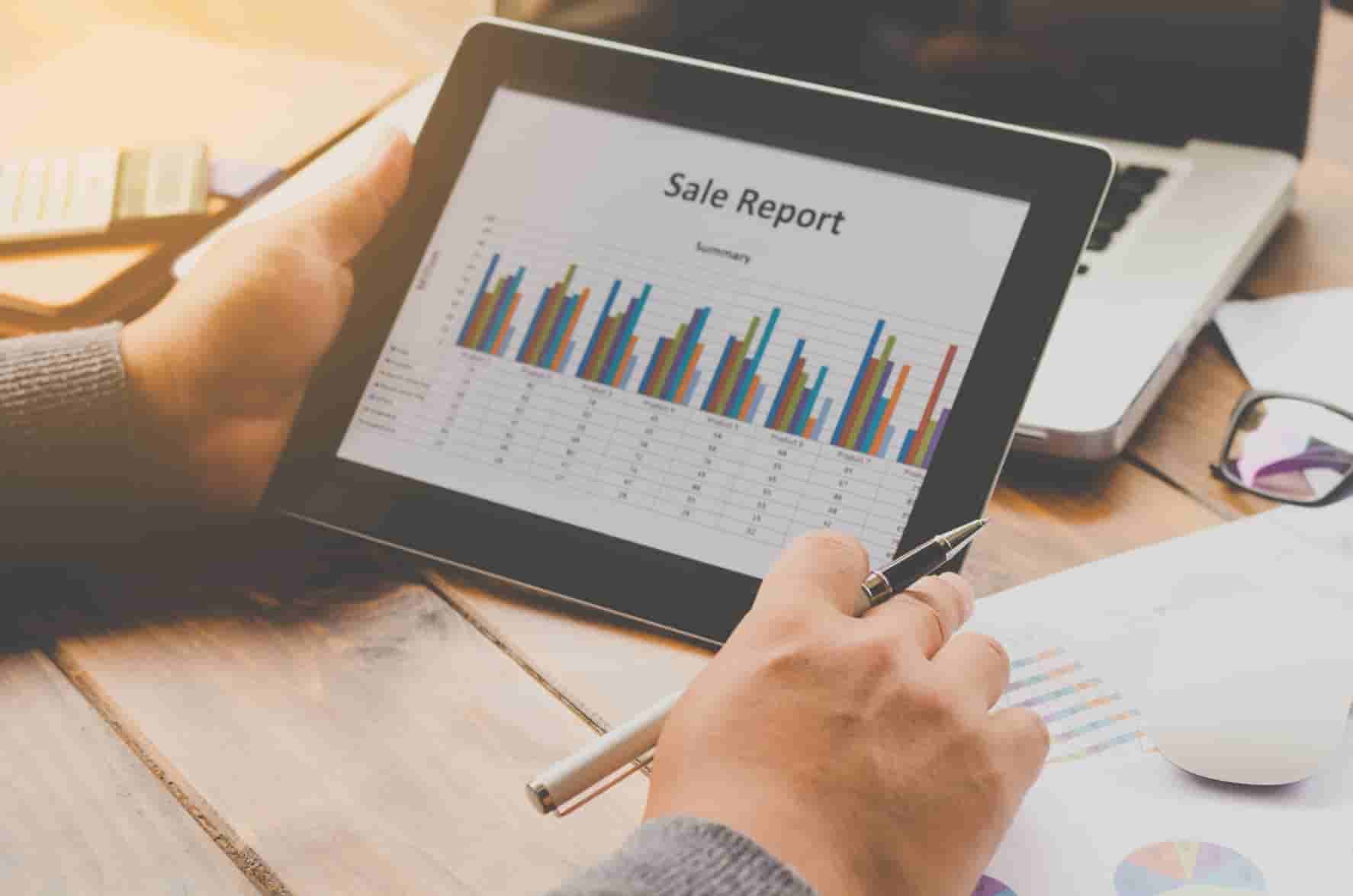 Sales return reports with refund history, return summaries, and transaction records.