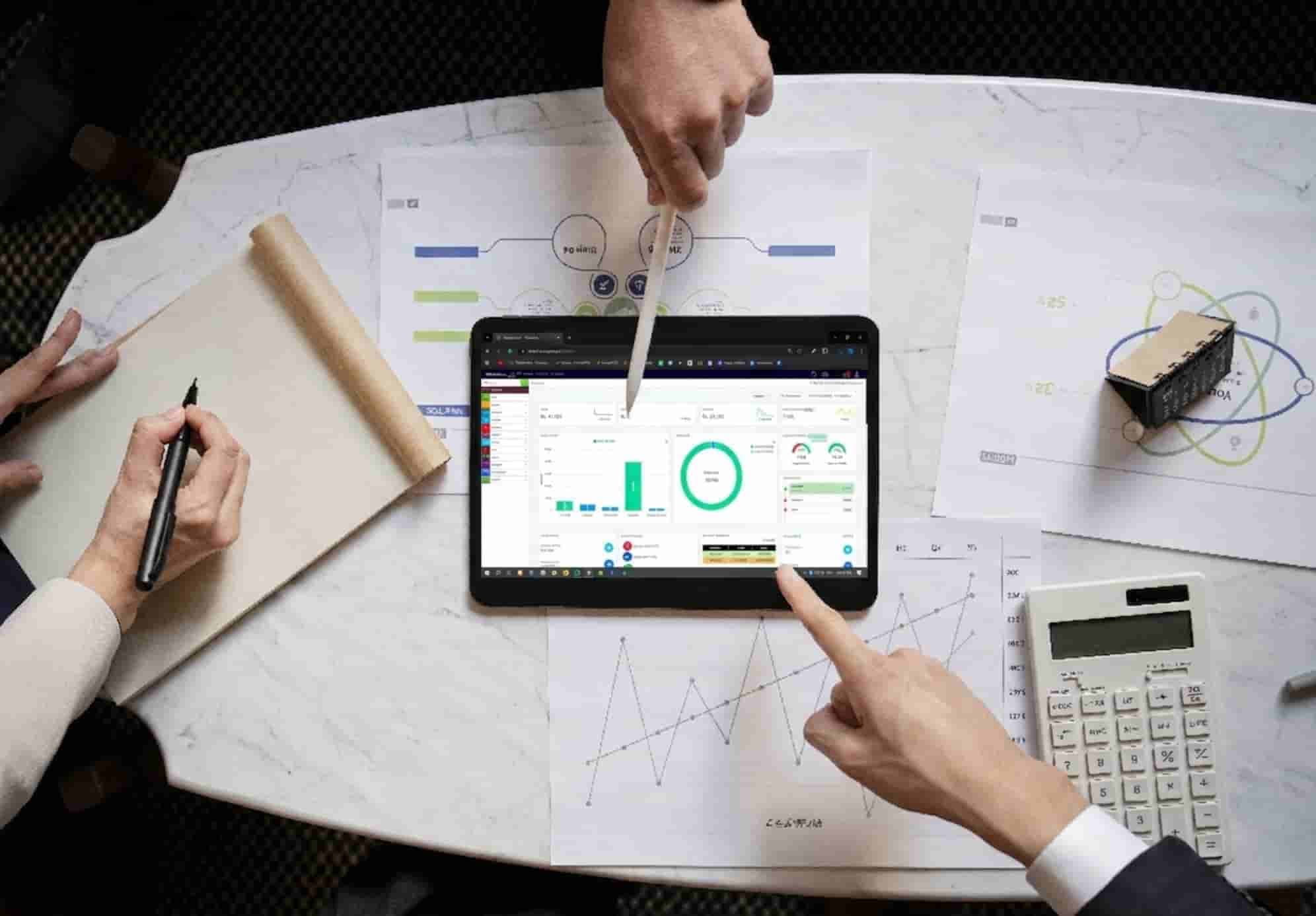 Financial management software with custom reporting for detailed financial analysis and insights.