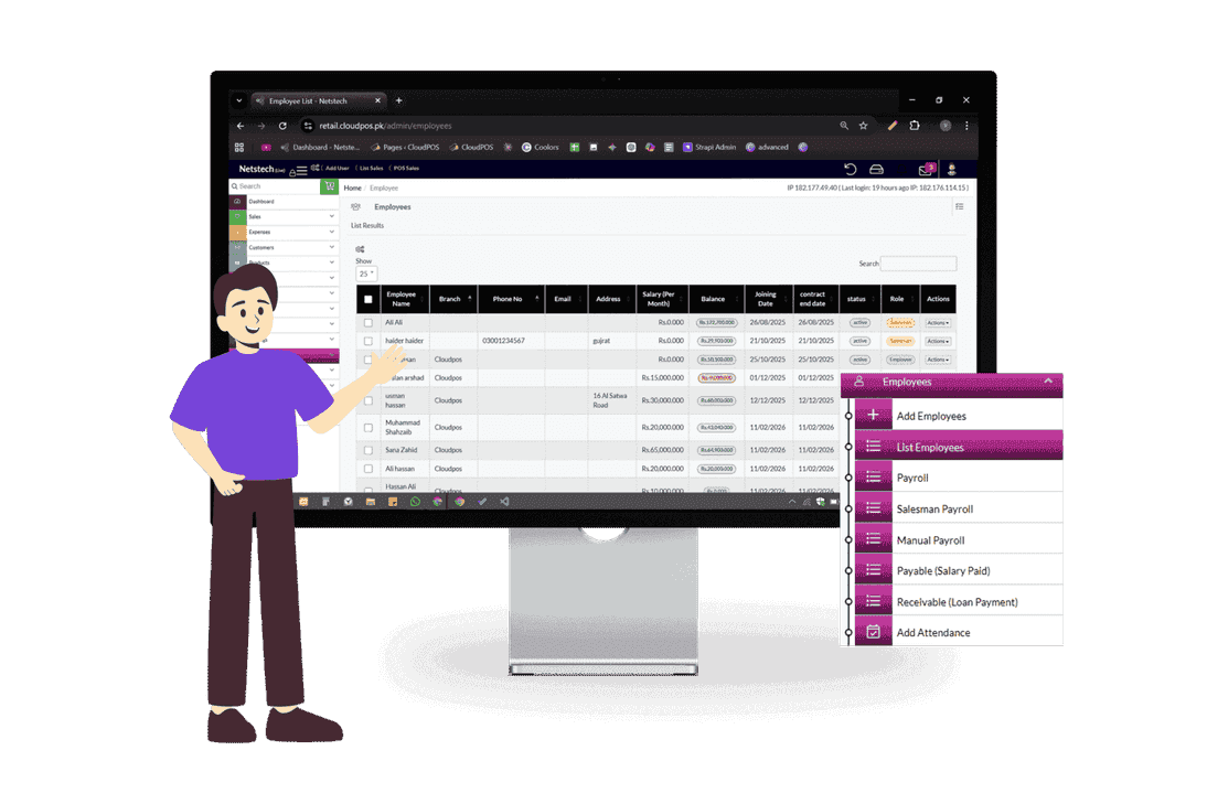 HR management software with employee management for efficient workforce administration.