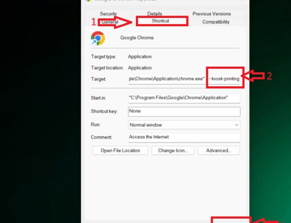 How to directly print in chrome without print Popup