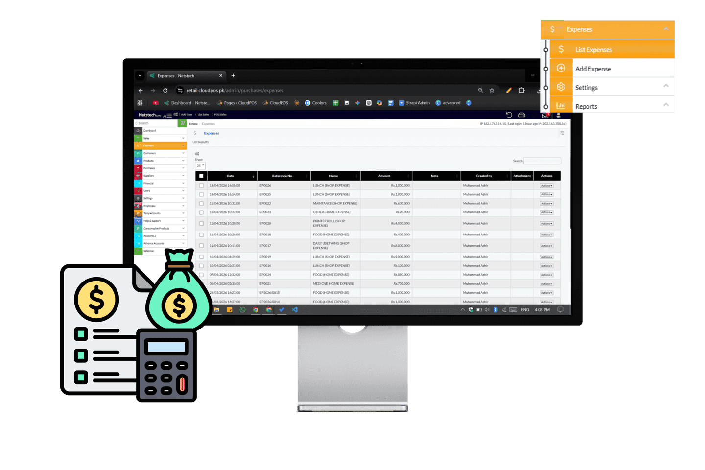 Account management software with budget planning and financial control features.