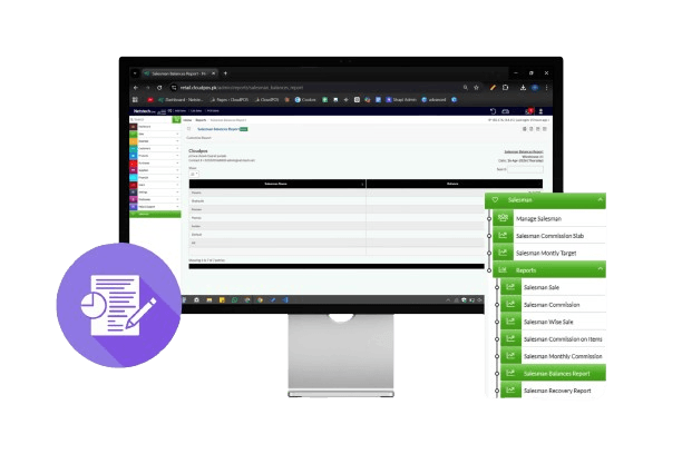 Salesman management software with sales insights and real-time performance analytics.
