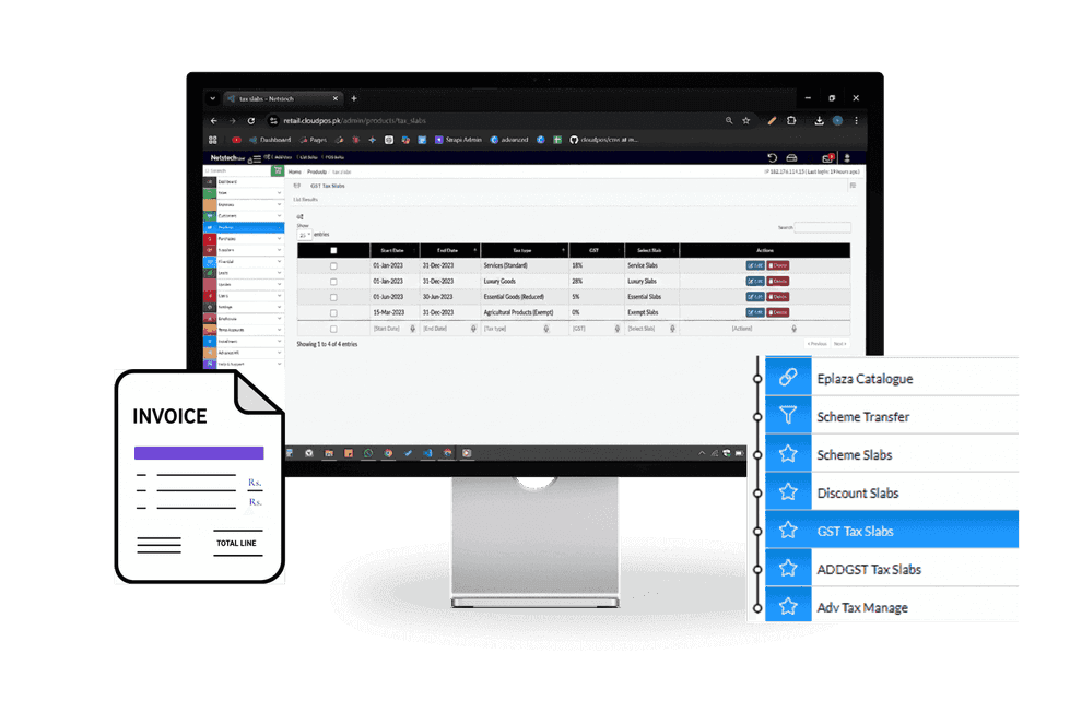 Tax management software with tax invoicing for accurate billing and compliance.