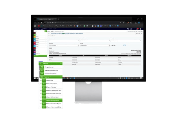 Salesman management software with sales control and efficient sales performance management.