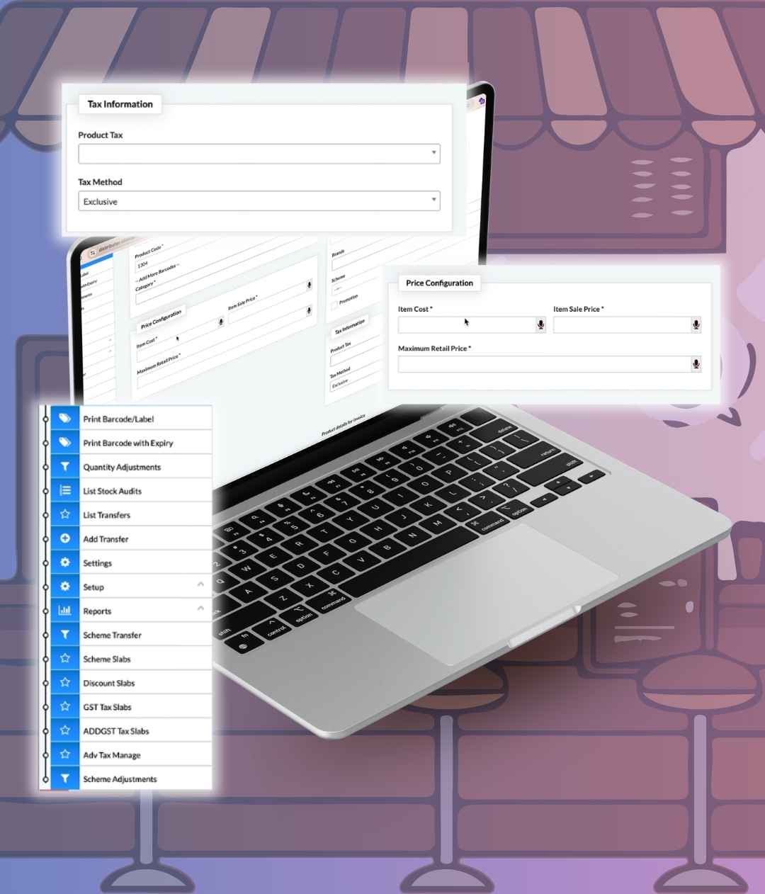 E-Commerce & Tax Integration in Cafe Management Software CloudPOS, best POS system for Coffee shop and cafe