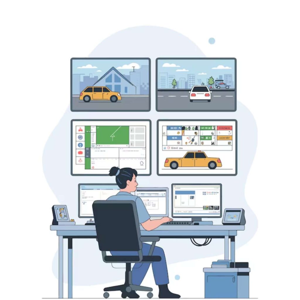 Security and user control features in fleet management software for vehicle management system