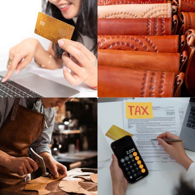 E-Commerce & Tax Integration for Leather Business Software CloudPOS leather ERP system software