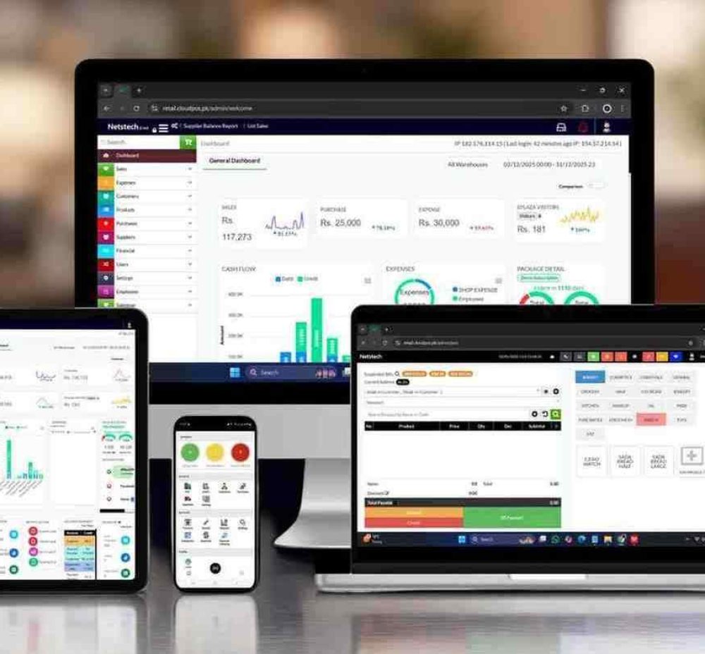 best point of sale software, cloud POS best point of sale software hero section mockups image